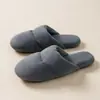 Pantuflas de algodón para interior, uso en casa, domésticas, invierno, suela suave, silenciosas, para mujer, otoño, cálidas, de felpa, antideslizantes, pantuflas de algodón para hombre