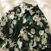 Camisa floral barroca vintage plus size 150kg para homens, camisa de manga curta com folha de bordo para férias na praia havaiana