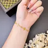 Pulsera de Oro de Arena Vietnamita Estilo Chino Nuevo para Mujer Que No Se Desvanece por Mucho Tiempo Mariposa Nicho Oro Imitación de Gama Alta Calabaza Joyería al por Mayor