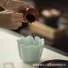 Juego de Té Cerámico Hecho a Mano, Lavabo para Tazas, Accesorios Grandes para Ceremonia del Té, Pétalos de Loto, Agua Incorporada, Plato de Frutas Retro, Plato de Frutas, Plato de Frutas Secas