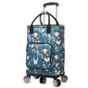 Carrito de compras de gran capacidad con ruedas giratorias silenciosas plegables, impermeable y resistente al desgaste, carrito de compras portátil para supermercado, personalizable