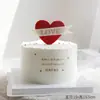 Una variedad de tarjetas de acrílico gruesas para pastel decoración de mesa de postres hermosa simple inglés feliz cumpleaños amor enchufe