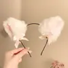 Diadema Estilo Lolita Oscura Accesorio para el Cabello para Mujeres con Orejas de Gato y Decoraciones de Cascabeles, Pinza para el Cabello, Pasador, Tocado, Clip para Flequillo Estilo Puro Deseo