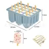 Bandeja de Hielo Grande de Silicona Transfronteriza Molde de Cubitos de Hielo de Grado Alimenticio Molde de Bola de Hielo de Desmoldeo Fácil Congelación Rápida Molde para Hacer Hielo Casero