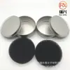 Caja de limpieza de doble capa redonda negra para sombras de ojos de maquillaje, la muestra se puede usar como caja de limpieza en seco para brochas de maquillaje, caja de hierro de limpieza