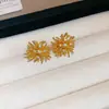 Aretes de Flor de Tela con Zirconia y Borla de Cuentas de Vidrio Aguja de Plata Super Hada Frescos Dulces Aretes de Moda Versátiles