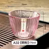 Taza de Té de Vidrio Dibujado Oro Lujo Ligero 50ml Taza de Té Especial para Mujeres Taza de Maestro Set de Té Kung Fu para el Hogar Taza Estilo Japonés
