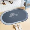 Tapete de Banheiro para Casa Tecido de Tecnologia Macia Tapete Absorvente Tapete para Piso de Banheiro Porta de Vaso Sanitário Tapete Antiderrapante de Secagem Rápida Capacho