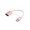 Cable de Datos OTG Tipo-C a USB 2.0 Convertidor de Teléfono Móvil a Memoria USB Compatible con Android Huawei Xiaomi Cable Trenzado