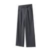 JIAMU Primavera y Verano Estilo Old Money TR Plegable Americano Baggy Unisex Recto Pantalones Casuales Anchos Sueltos para Hombres y Mujeres