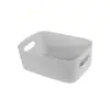 Caixas Plásticas Organizadoras, Pequenas Cestas Organizadoras com Alças, Recipientes Organizadores para Despensa, Banheiro, Sala de Aula, Caixas Coloridas para Prateleiras para Organização de Armário de Cozinha