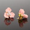 Acessórios de Joia com Flor Estéreo de Pérola e Diamante para Ventilador de Noiva de Traje Antigo DIY Feito à Mão em Plástico