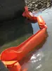 Huayang PVC450 Barreira de Contenção de Óleo Tipo Boia Sólida Barreira de Contenção de Óleo na Superfície da Água Barreira de Absorção de Óleo para Coleta Interceptação Contenção