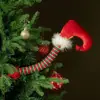 Decoraciones para Árbol de Navidad de Producto Nuevo Transfronterizo Regalos Creativos Piernas de Elfo Navideño Ramas de Árbol Decoraciones de Atmósfera