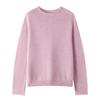 Suéter de Cachemira Otoño e Invierno para Mujer 100% Cachemira Pura Cuello Redondo Borde Enrollado Tejido Base Suéter de Cachemira Jersey Suéter Holgado