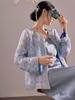 Estilo Novo de Primavera e Outono Jaqueta Curta com Bordado de Miçangas Feminina de Alta Qualidade Estilo Nacional Novo Estilo Chinês Top de Renda com Miçangas N3067