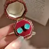 Pendientes de Zirconia Azul Paraiba con Corte de Fuegos Artificiales Coloridos Pendientes de Diamante Púrpura Rosa Rojo de Alto Carbono Pendientes Azul Klein