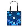Nova Bolsa de Compras Planeta Espacial para Crianças Moda Criativa Tendência Legal Grande Capacidade Portátil Sacola Tote Quente para Alunos do Ensino Fundamental