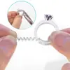 Anillo de ajuste de tamaño de artefacto de envoltura de cuerda transparente Anillo de cambio de círculo pequeño PU Cuerda de resorte transparente ambiental