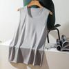 Colete de seda gelada masculino, malha fina, respirável, de secagem rápida, colete esportivo, camiseta masculina sem mangas, verão
