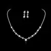 Collar de Perlas de Moda Popular Transfronterizo para Mujer, Joyería de Novia, Pendientes, Accesorios de Cadena para Clavícula de Lujo de Gama Alta de Nicho