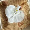 Flor artificial Phalaenopsis flor 3D de película cabeza de flor estilo ramillete regalo de mano LV Fu regalo DIY caja de regalo decoración de boda