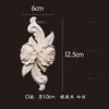 Aplicación de Talla en Madera Pieza de Flor de Esquina Tallada en Madera Maciza Flor de Madera Estilo Europeo Mueble Puerta de Gabinete Talla en Madera de Palo de Rosa Flor Decorativa