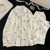 2026 Nuevo Set de Dos Piezas para Niñas Popular de Algodón Nube Dulce Pijama de Manga Larga y Pantalón Largo Ropa para el Hogar