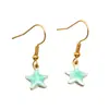 10 Colgantes de Acero Inoxidable Multicolor Dorado de Doble Cara con Goteo de Aceite para Peces, Cangrejos, Delfines, Corales, Caballitos de Mar DIY para Viajes de Commuting a la Moda