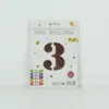 Venta al por mayor estilo INS comercio electrónico transfronterizo 16 pulgadas Exquisitamente empaquetado digital empaque individual de tarjeta de papel globos de papel de aluminio, versión delgada americana