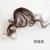Flequillo Rizado Latinoamericano Peluca Rizada de Lana para Mujer Flequillo al Aire Cabello Natural Esponjoso Flequillo Falso para la Frente