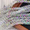 Rueda de cristal con cuentas de agujero pasante corte fino tierras raras fabricantes mayoreo joyería hecha a mano DIY pulsera collar cuentas sueltas