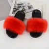 Novas Chinelos da Moda Transfronteiriços Chinelos de Pelúcia Moda Feminina Verão Chinelos de Pelo Sintético Sapatos de Praia de Pelo Sintético de Raposa