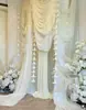 Pingente de Cordão Lírio Pérola Celebração de Casamento Festa Aniversário Adereço para Foto Celebridade da Internet Decoração Branca Arranjo de Flores Artificiais