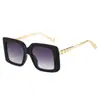 Nuevas Gafas de Sol Coloridas de Moda al por Mayor Gafas de Sol Cuadradas Europeas y Americanas para Mujer Gafas de Sol de Moda Transfronterizas para Mujer