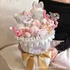 Ramo de Muñeca de Helado Producto Terminado Muñeca Creativa Sosteniendo Flores Regalo Festivo para Amigos Regalo de Cumpleaños Al Por Mayor