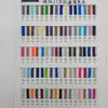 34 Cores em Estoque 6/8mm Coloridos Elásticos de Borracha Ondulados Vazados de Alta Elasticidade Cadarços Elásticos Vazados de Camada Dupla de Cor Sólida