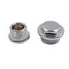 Enchufe de Alambre Exterior Cromado de Hierro Fulander Ventilación de Radiador con Cojín Enchufe de Alambre Exterior Salida de Rosca Exterior de Radiador