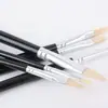Bo Haoxuan fabricantes varilla negra varilla blanca pincel de aceite cerdas pincel acrílico juego individual pincel duro pincel de pintura