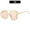 Moda Europeia e Americana Novo Estilo Óculos de Sol Personalizados, Escolhas de Influenciadores de Street Style, Óculos de Sol com Proteção UV, Óculos de Formato Único de Luxo