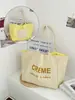 Bolso Tote Rayado de Doble Cara Estilo Coreano Moda Primavera 2026 Bolso de Hombro Versátil de Nylon Bolso de Lona Relajado Estilo Francés
