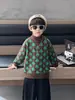 Suéter de Natal Retrô para Meninos, Estilo Novo de Outono e Inverno, Tricô Elegante de Gola Redonda para Crianças Pequenas, Durável e Antipilling