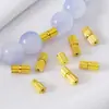 Fecho de Parafuso Torcido Listrado de Cobre Banhado a Ouro Fecho Espiral Conector de Colar Pulseira Acessórios Manuais DIY