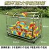Cesta de Almacenamiento de Baloncesto Gruesa de Acero Inoxidable para Jardín de Infancia, Carrito de Almacenamiento para Baloncesto, Fútbol, Voleibol, Estante de Almacenamiento de Baloncesto
