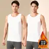 Chaleco térmico de forro polar engrosado para otoño e invierno para hombre, modelo nuevo 2025, camiseta de capa base cálida y versátil