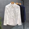Camisa masculina Sense primavera e outono verão manga comprida brega padrão escuro camisa marca da moda all-match top
