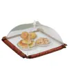 Cubierta de Comida Rectangular Transparente Anti-Moscas, Cubierta de Comida Plegable, Cubierta de Comida Redonda de Gran Capacidad, Cubierta de Polvo para Comidas