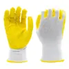 Guantes de nitrilo azul, guantes de nylon con recubrimiento antideslizante y resistente al desgaste para sitios de construcción, guantes de trabajo de protección laboral al por mayor