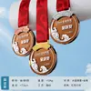 Medallas Creativas de Cristal Espejo Personalizadas de Metal de Alta Gama para Colgar en Juegos Deportivos, Premios de Competición Grupal, Souvenirs