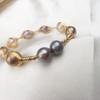 Pulseira de Pérolas Pérola de Água Doce Barroca Pulseira Ligeiramente Enrolada Meninas Joias Personalizadas Natural e Mais Fácil para Combinar Estilo